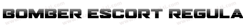 bomber escort regular字体转换
